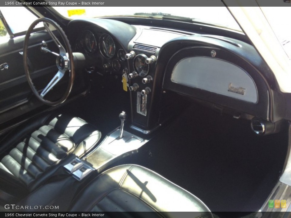 Black Interior Dashboard for the 1966 Chevrolet Corvette Sting Ray Coupe #80568904