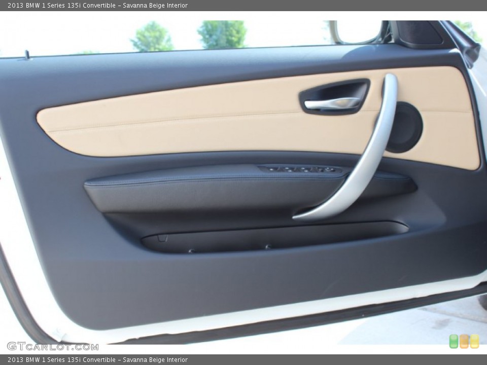 Savanna Beige Interior Door Panel for the 2013 BMW 1 Series 135i Convertible #80569669