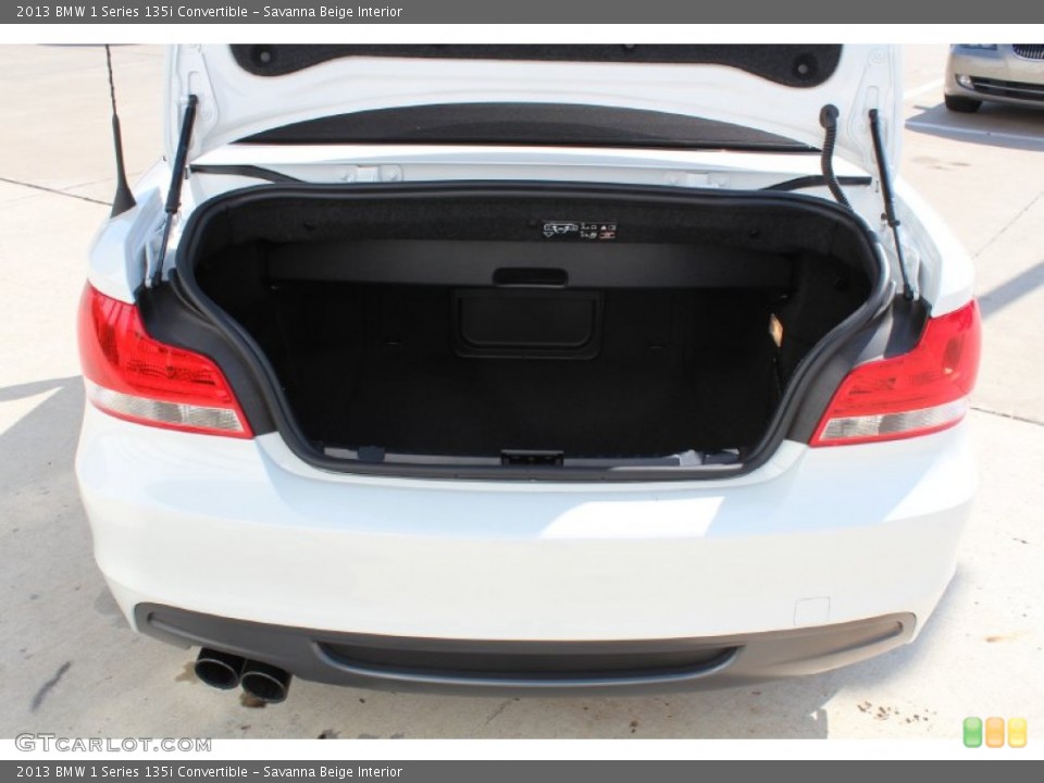 Savanna Beige Interior Trunk for the 2013 BMW 1 Series 135i Convertible #80569762