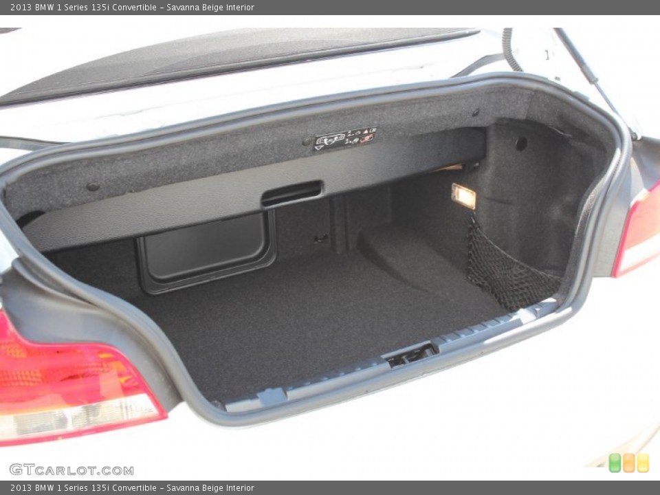 Savanna Beige Interior Trunk for the 2013 BMW 1 Series 135i Convertible #80569784