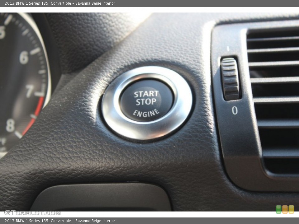 Savanna Beige Interior Controls for the 2013 BMW 1 Series 135i Convertible #80569811