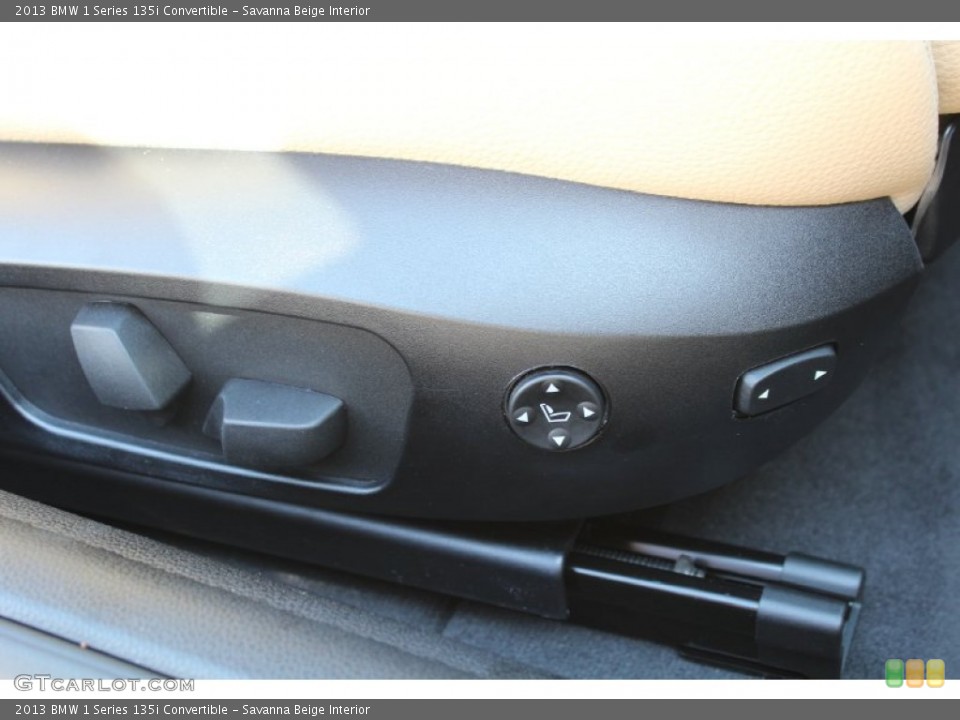 Savanna Beige Interior Controls for the 2013 BMW 1 Series 135i Convertible #80570023