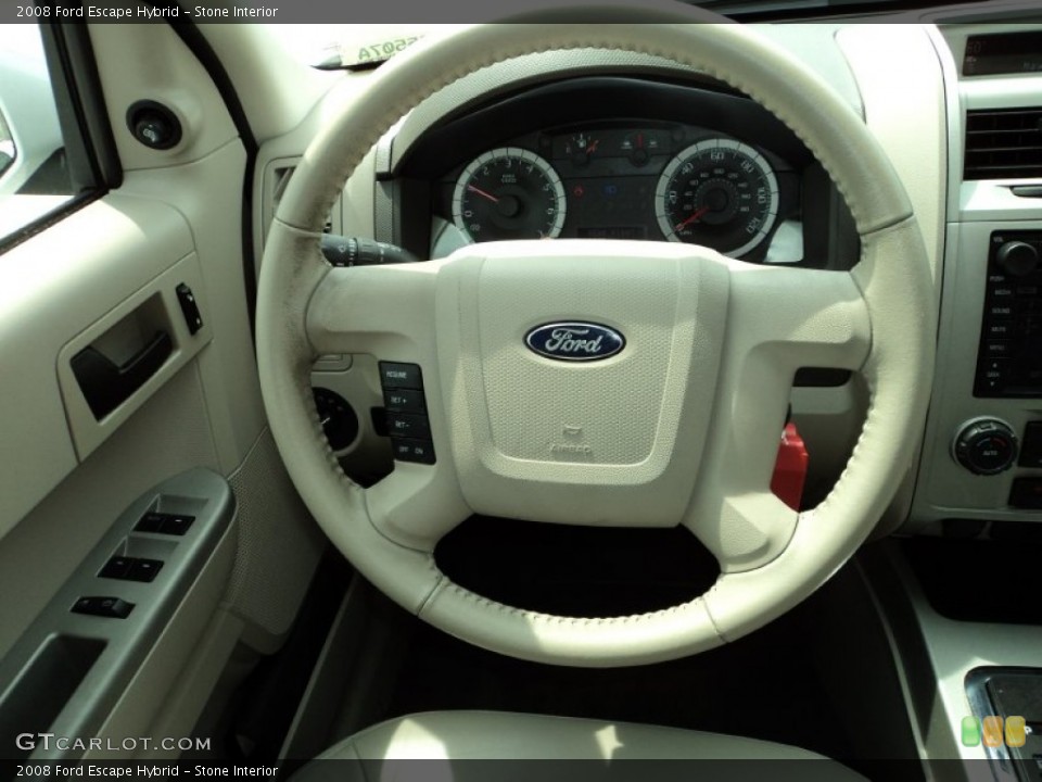 Stone Interior Steering Wheel for the 2008 Ford Escape Hybrid #80570168