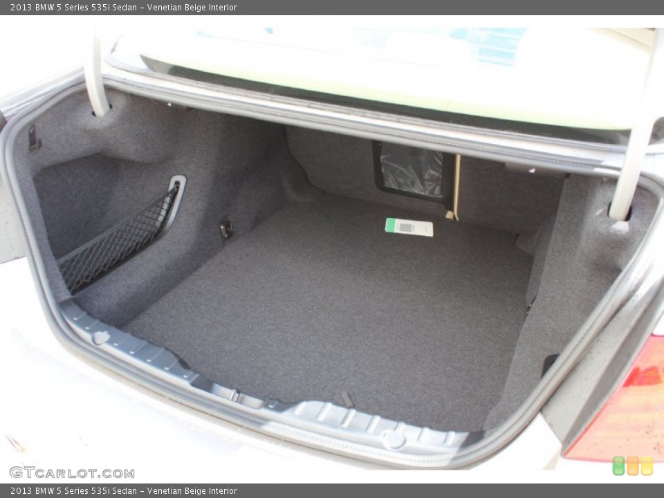 Venetian Beige Interior Trunk for the 2013 BMW 5 Series 535i Sedan #80570623