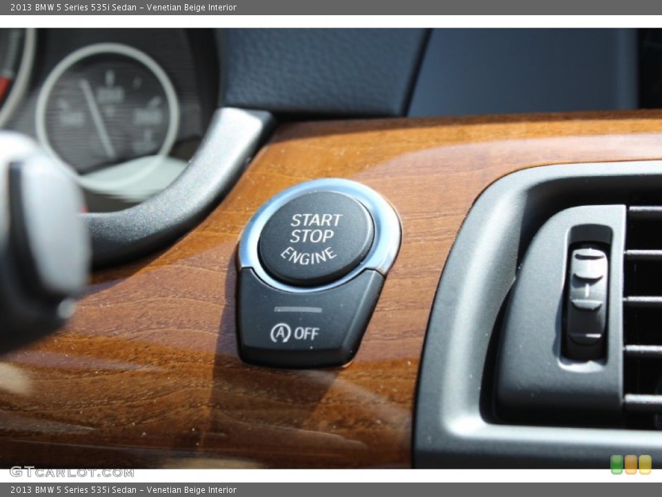 Venetian Beige Interior Controls for the 2013 BMW 5 Series 535i Sedan #80570711