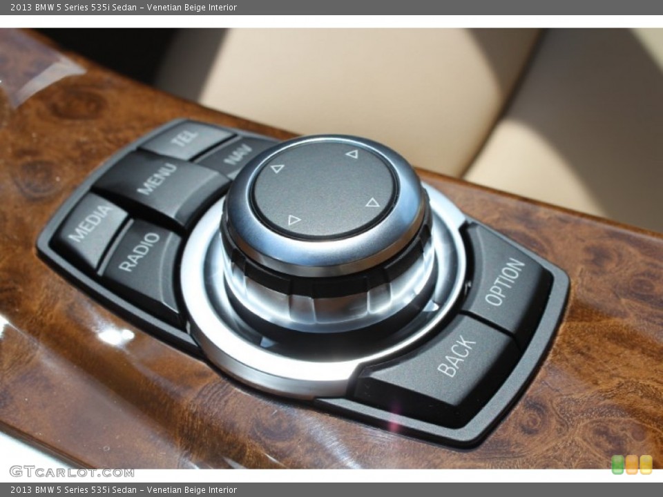 Venetian Beige Interior Controls for the 2013 BMW 5 Series 535i Sedan #80570806
