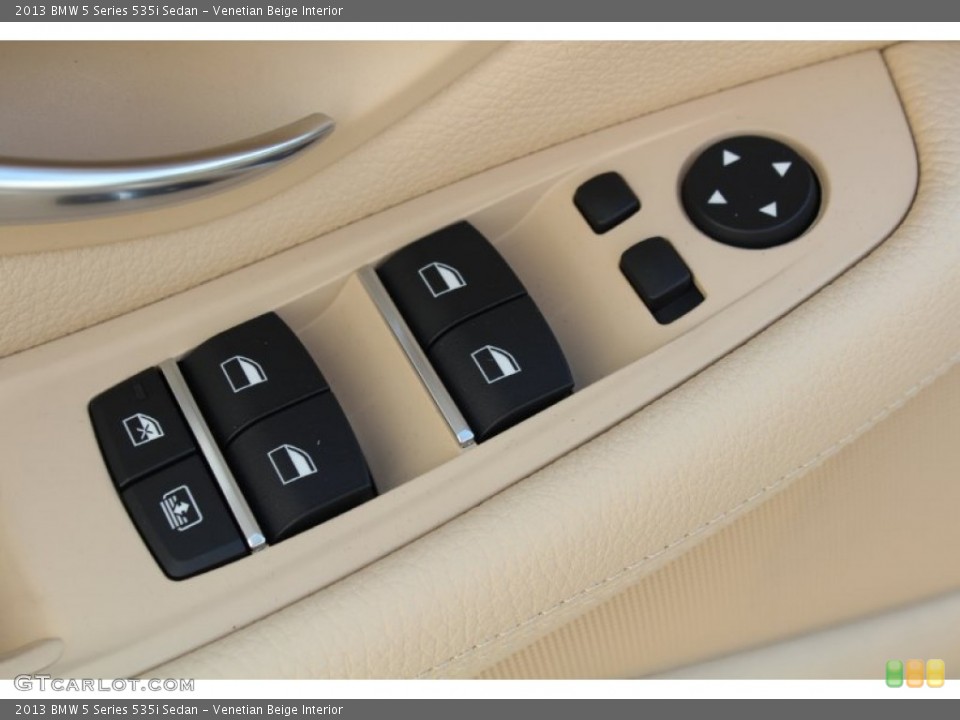 Venetian Beige Interior Controls for the 2013 BMW 5 Series 535i Sedan #80570957