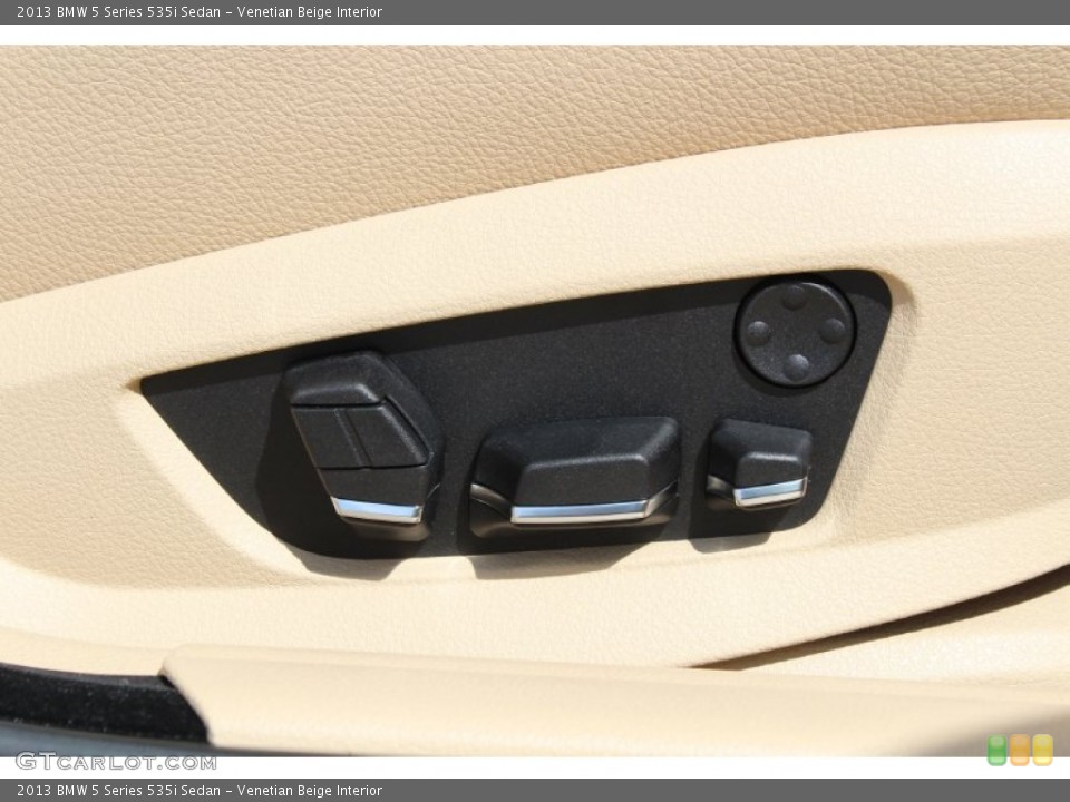 Venetian Beige Interior Controls for the 2013 BMW 5 Series 535i Sedan #80571062