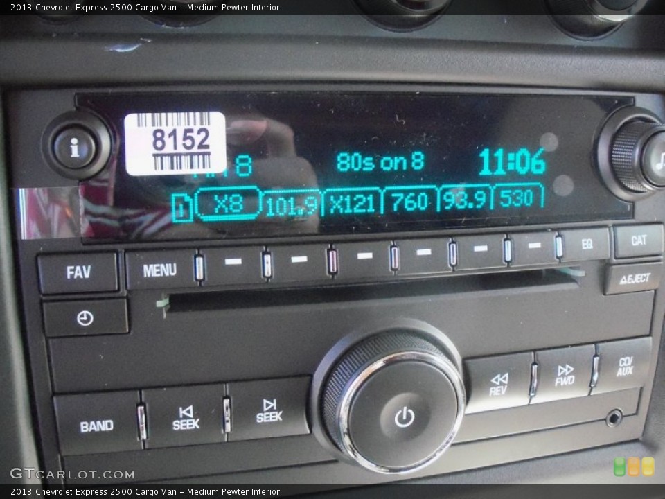 Medium Pewter Interior Audio System for the 2013 Chevrolet Express 2500 Cargo Van #80571196