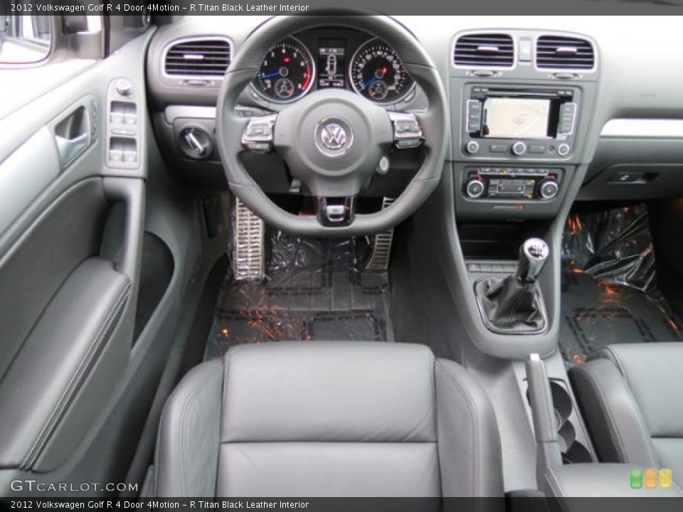 R Titan Black Leather Interior Dashboard for the 2012 Volkswagen Golf R 4 Door 4Motion #80572496