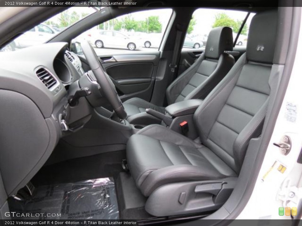 R Titan Black Leather Interior Photo for the 2012 Volkswagen Golf R 4 Door 4Motion #80572567