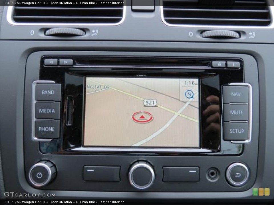 R Titan Black Leather Interior Navigation for the 2012 Volkswagen Golf R 4 Door 4Motion #80572720