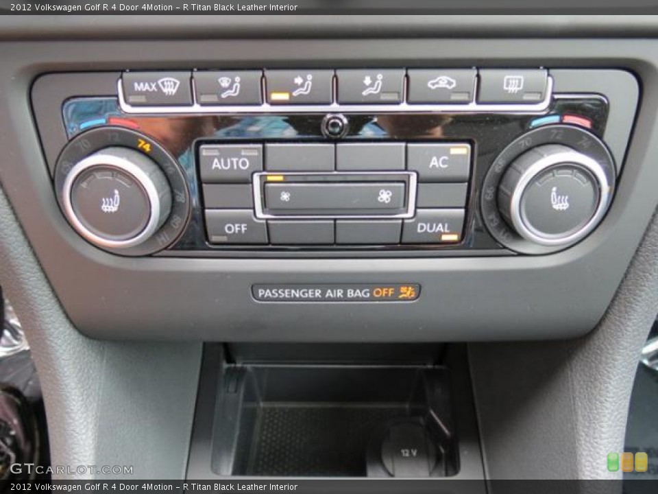 R Titan Black Leather Interior Controls for the 2012 Volkswagen Golf R 4 Door 4Motion #80572738