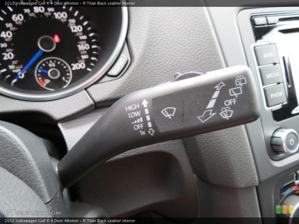 R Titan Black Leather Interior Controls for the 2012 Volkswagen Golf R 4 Door 4Motion #80572867