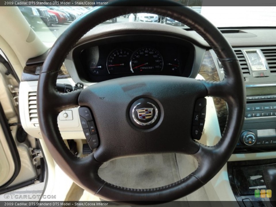 Shale/Cocoa Interior Steering Wheel for the 2009 Cadillac DTS  #80576442