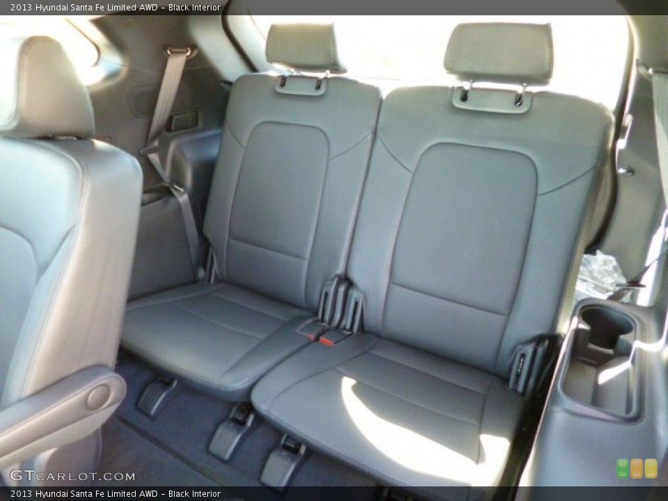 Black Interior Rear Seat for the 2013 Hyundai Santa Fe Limited AWD #80577037