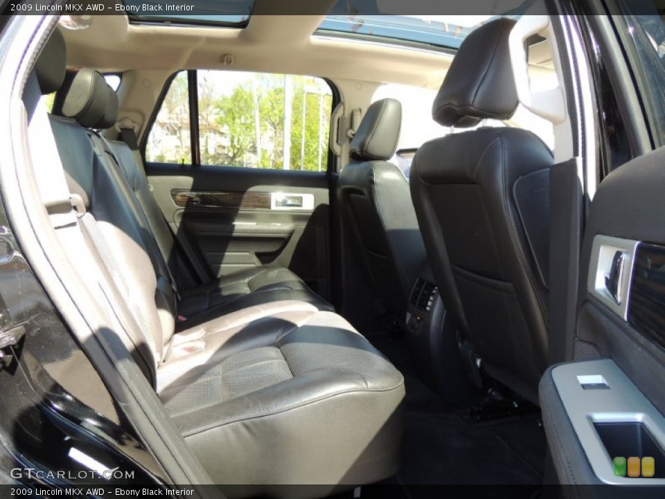 Ebony Black 2009 Lincoln MKX Interiors