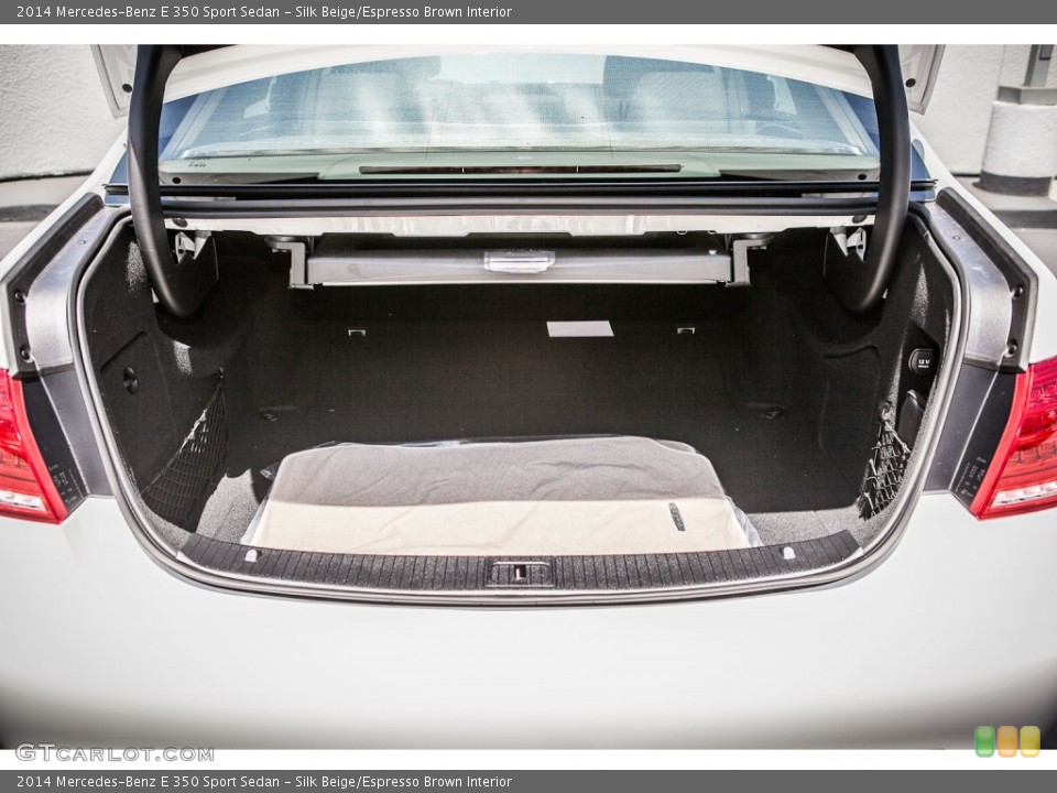 Silk Beige/Espresso Brown Interior Trunk for the 2014 Mercedes-Benz E 350 Sport Sedan #80584821