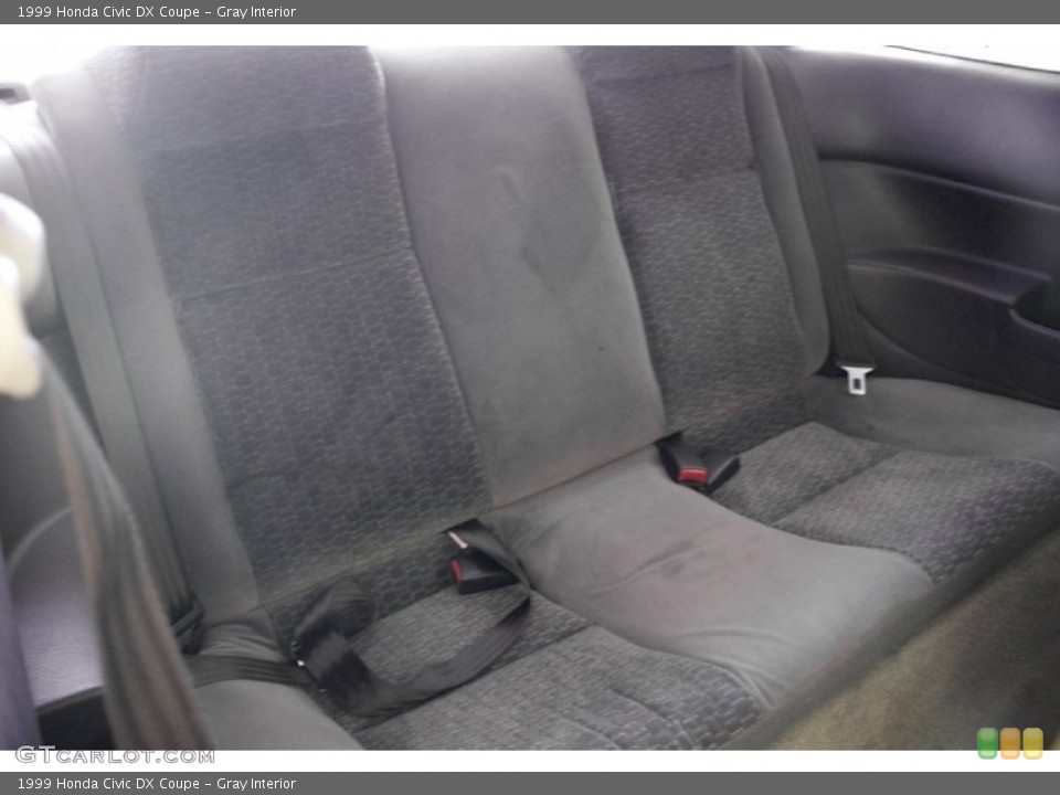 Gray Interior Rear Seat for the 1999 Honda Civic DX Coupe #80585248