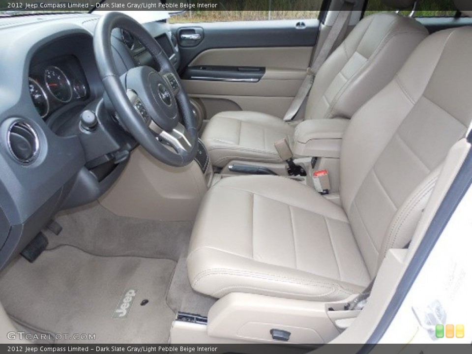 Dark Slate Gray/Light Pebble Beige Interior Photo for the 2012 Jeep Compass Limited #80587605