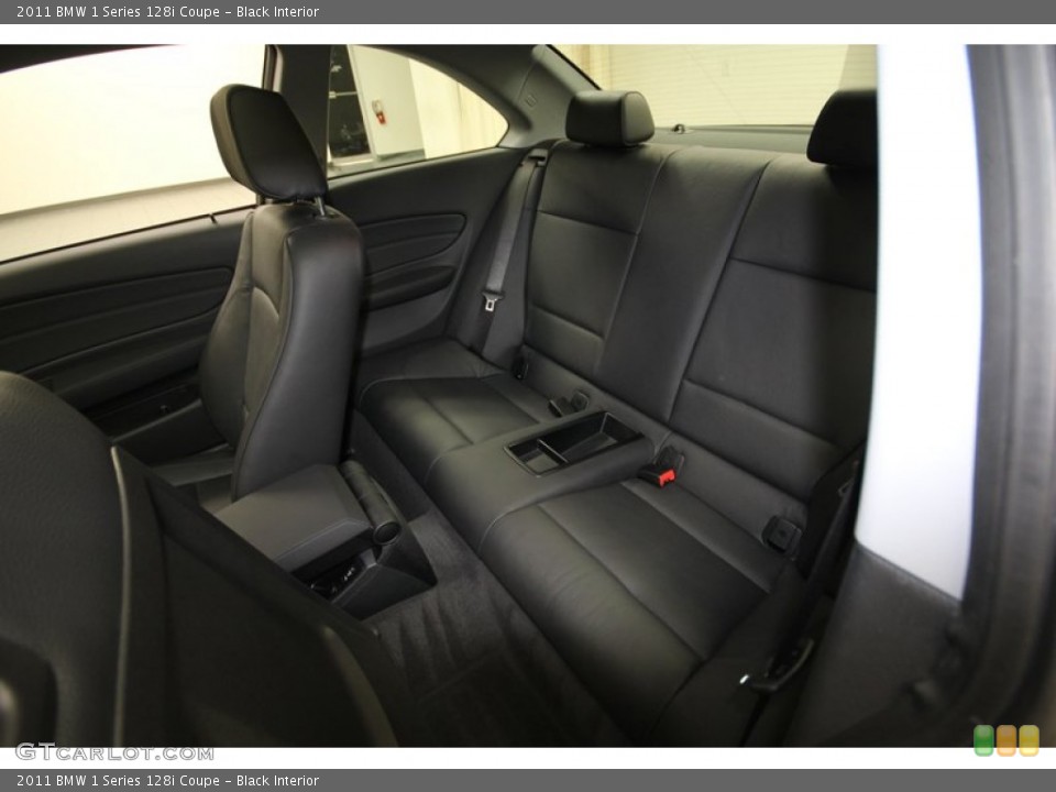 Black Interior Rear Seat for the 2011 BMW 1 Series 128i Coupe #80588557