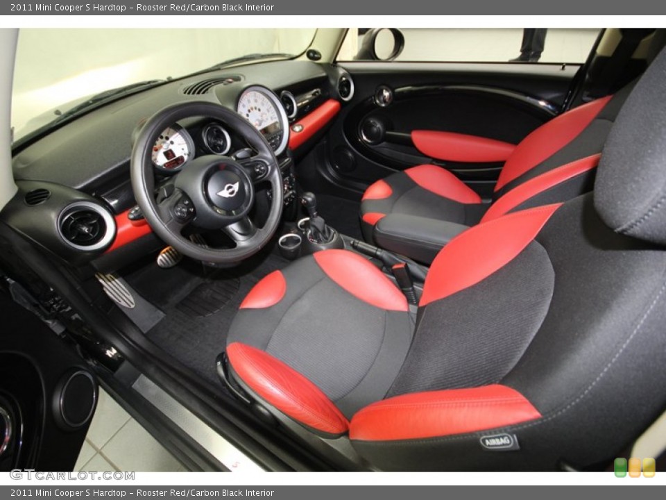 Rooster Red/Carbon Black Interior Front Seat for the 2011 Mini Cooper S Hardtop #80589111