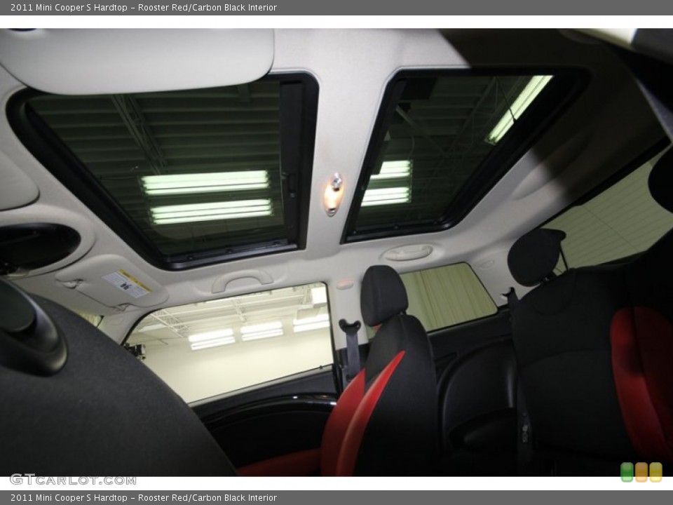 Rooster Red/Carbon Black Interior Sunroof for the 2011 Mini Cooper S Hardtop #80589285