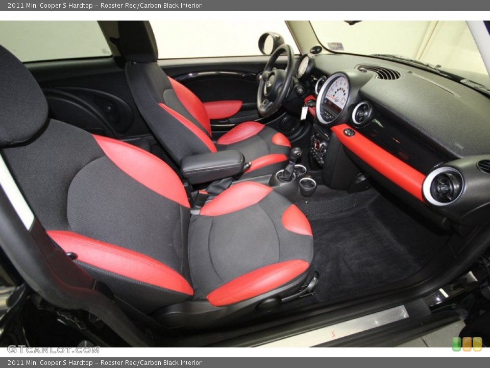 Rooster Red/Carbon Black Interior Front Seat for the 2011 Mini Cooper S Hardtop #80589337