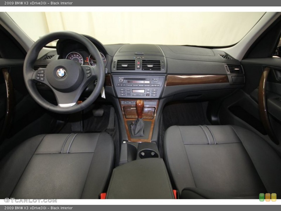 Black Interior Dashboard for the 2009 BMW X3 xDrive30i #80590029