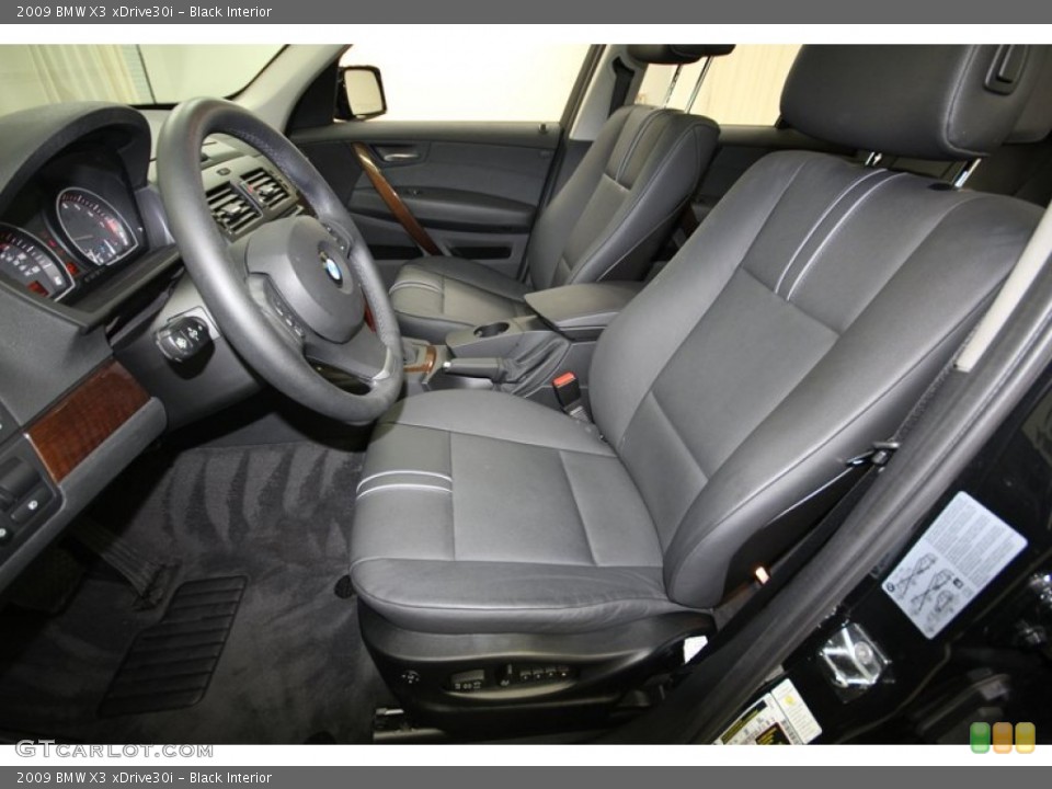 Black Interior Photo for the 2009 BMW X3 xDrive30i #80590107