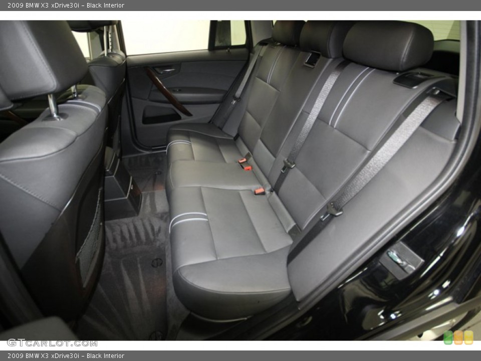 Black Interior Rear Seat for the 2009 BMW X3 xDrive30i #80590114