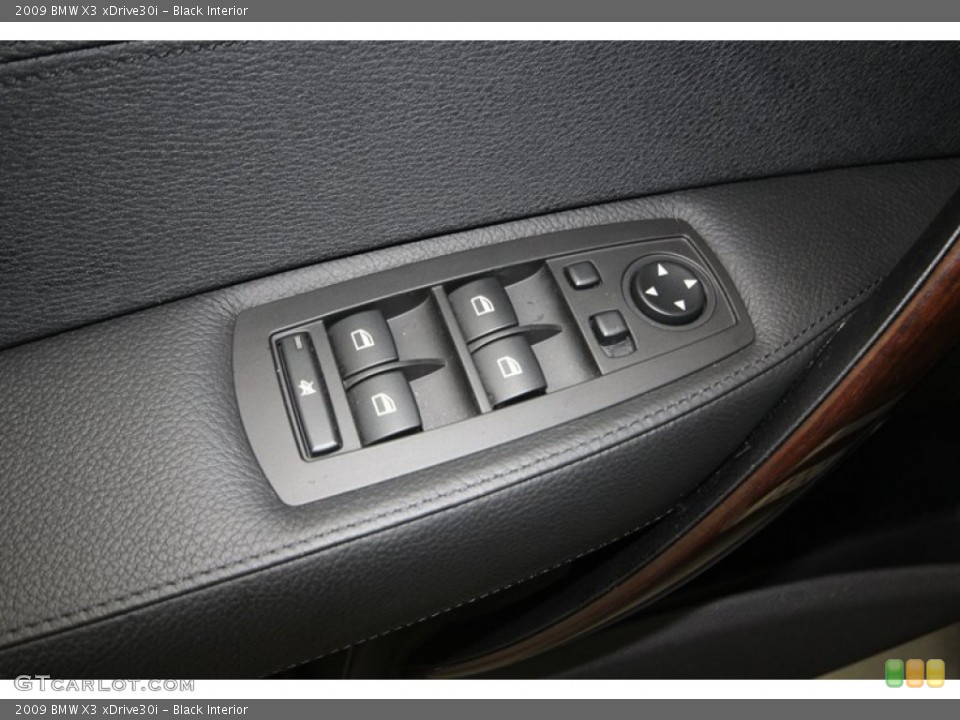 Black Interior Controls for the 2009 BMW X3 xDrive30i #80590129