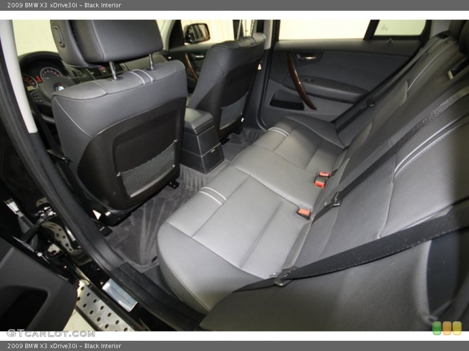 Black Interior Rear Seat for the 2009 BMW X3 xDrive30i #80590222