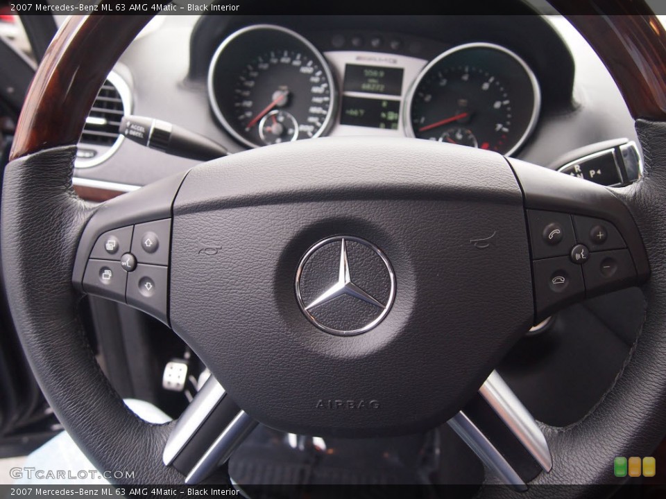 Black Interior Steering Wheel for the 2007 Mercedes-Benz ML 63 AMG 4Matic #80590237