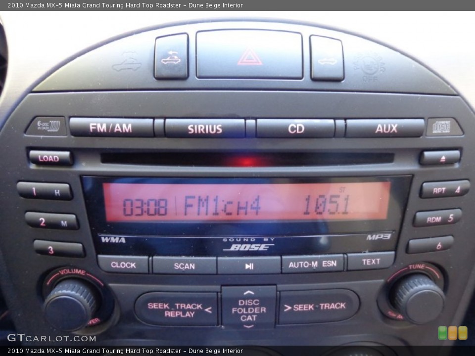 Dune Beige Interior Audio System for the 2010 Mazda MX-5 Miata Grand Touring Hard Top Roadster #80590519