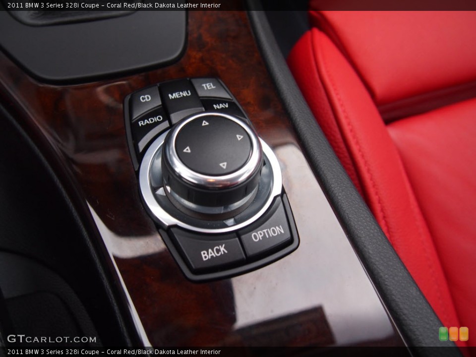Coral Red/Black Dakota Leather Interior Controls for the 2011 BMW 3 Series 328i Coupe #80590932