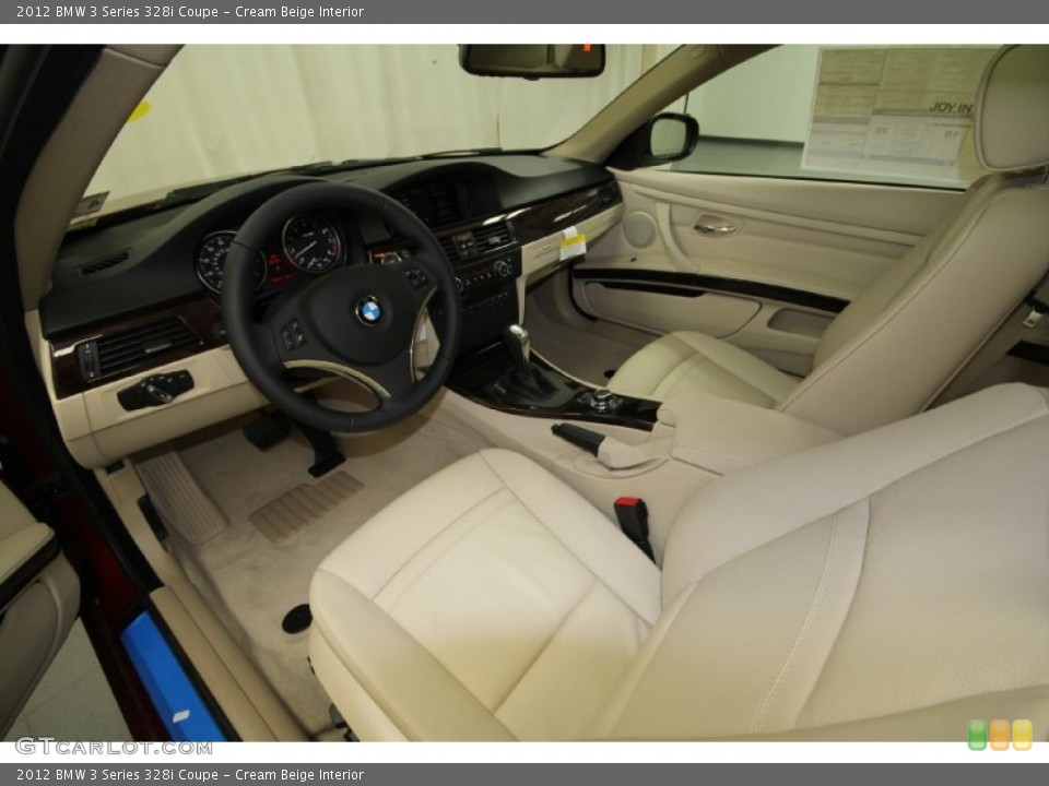 Cream Beige Interior Prime Interior for the 2012 BMW 3 Series 328i Coupe #80591788