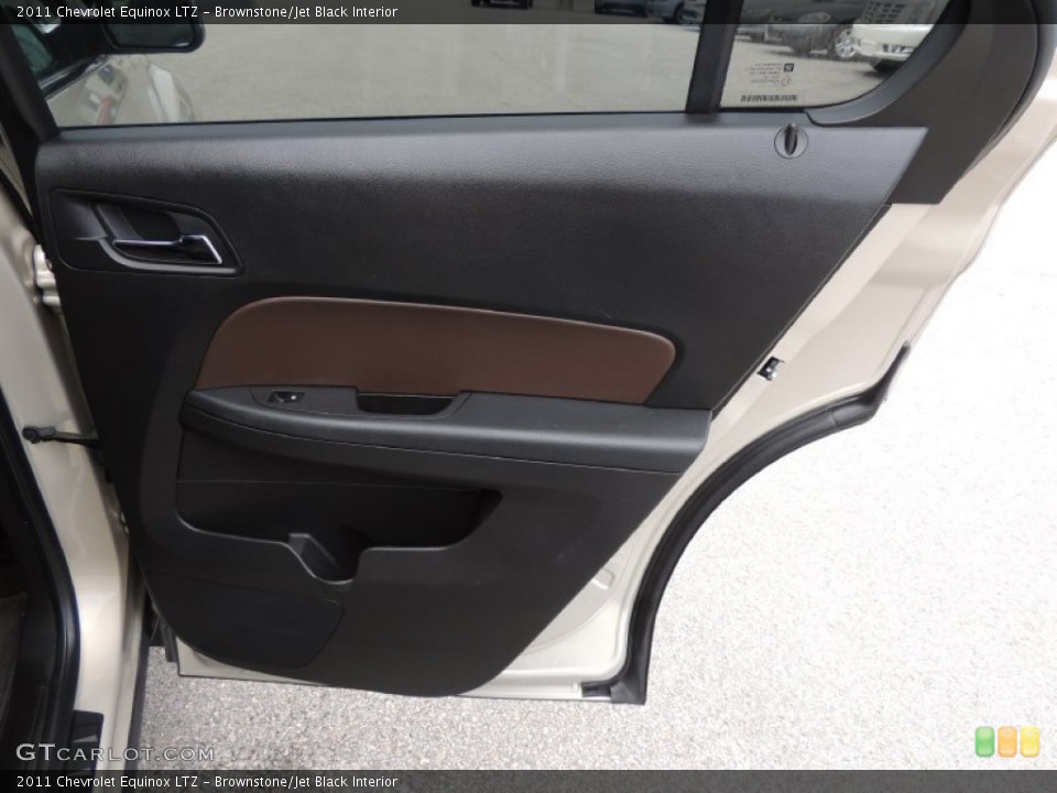 Brownstone/Jet Black Interior Door Panel for the 2011 Chevrolet Equinox LTZ #80593897