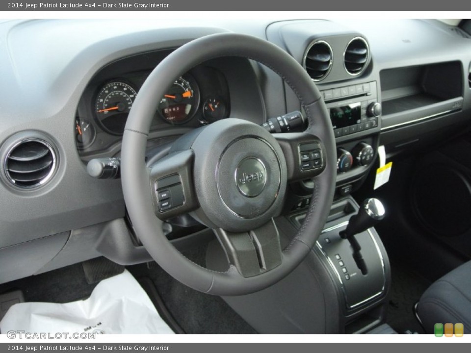 Dark Slate Gray Interior Dashboard for the 2014 Jeep Patriot Latitude 4x4 #80594163