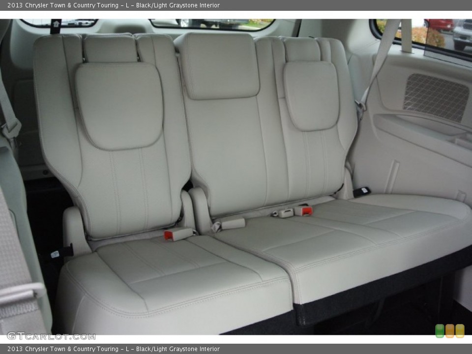 Black/Light Graystone Interior Rear Seat for the 2013 Chrysler Town & Country Touring - L #80595097