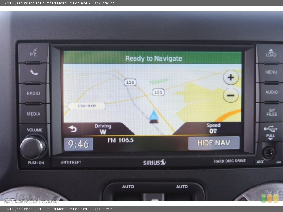 Black Interior Navigation for the 2013 Jeep Wrangler Unlimited Moab Edition 4x4 #80595533