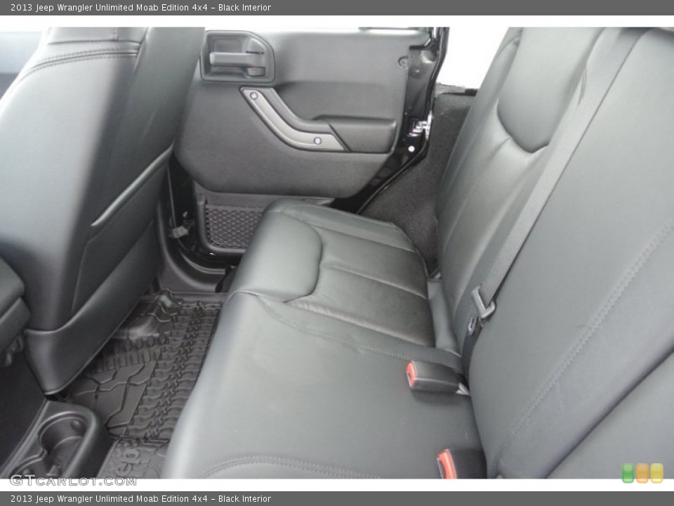 Black Interior Rear Seat for the 2013 Jeep Wrangler Unlimited Moab Edition 4x4 #80595579