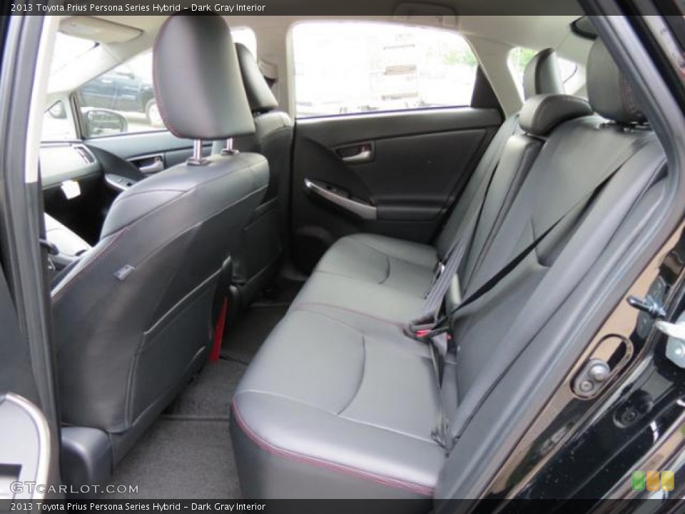 Dark Gray Interior Rear Seat for the 2013 Toyota Prius Persona Series Hybrid #80595592