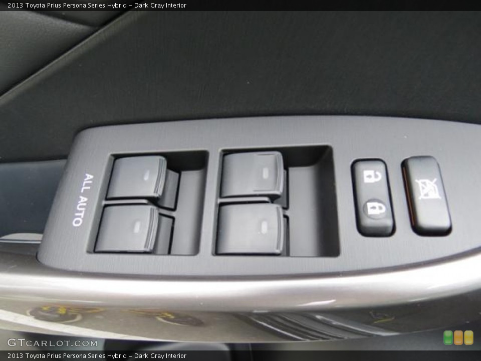 Dark Gray Interior Controls for the 2013 Toyota Prius Persona Series Hybrid #80595687