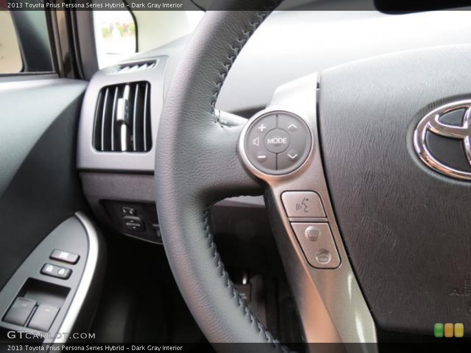 Dark Gray Interior Controls for the 2013 Toyota Prius Persona Series Hybrid #80595750