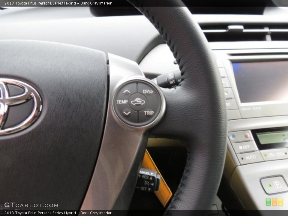 Dark Gray Interior Controls for the 2013 Toyota Prius Persona Series Hybrid #80595773