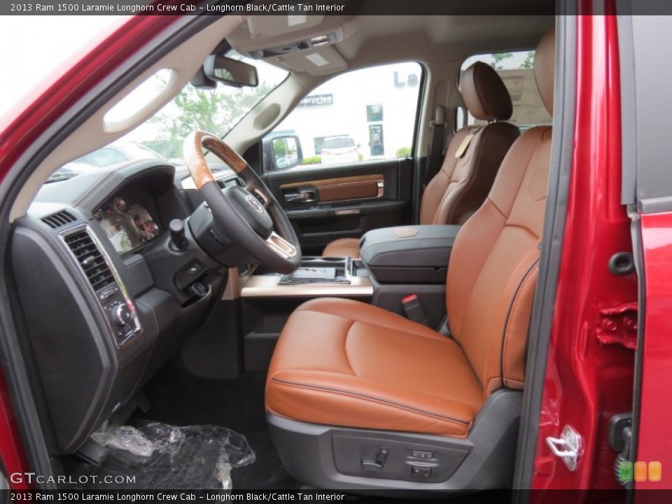 Longhorn Black/Cattle Tan Interior Photo for the 2013 Ram 1500 Laramie Longhorn Crew Cab #80598591