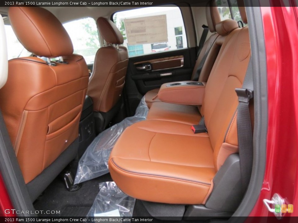 Longhorn Black/Cattle Tan Interior Rear Seat for the 2013 Ram 1500 Laramie Longhorn Crew Cab #80598610