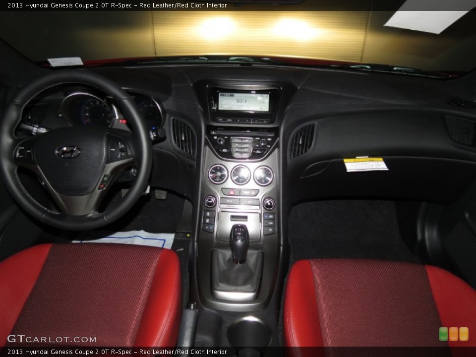 Red Leather/Red Cloth Interior Dashboard for the 2013 Hyundai Genesis Coupe 2.0T R-Spec #80598833