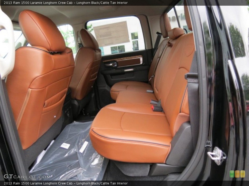 Longhorn Black/Cattle Tan Interior Rear Seat for the 2013 Ram 1500 Laramie Longhorn Crew Cab #80598922